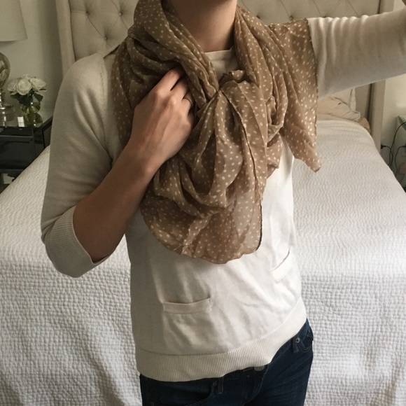 The Limited beige flowy scarf - Picture 3 of 6